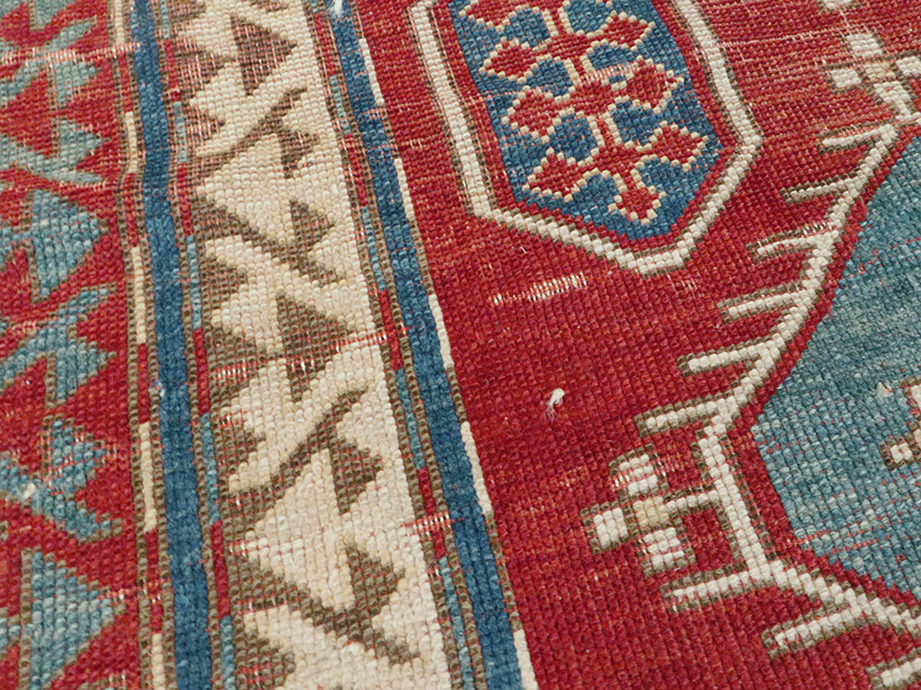 Antique Caucasian Kazak Rug, No.24221 - Gss