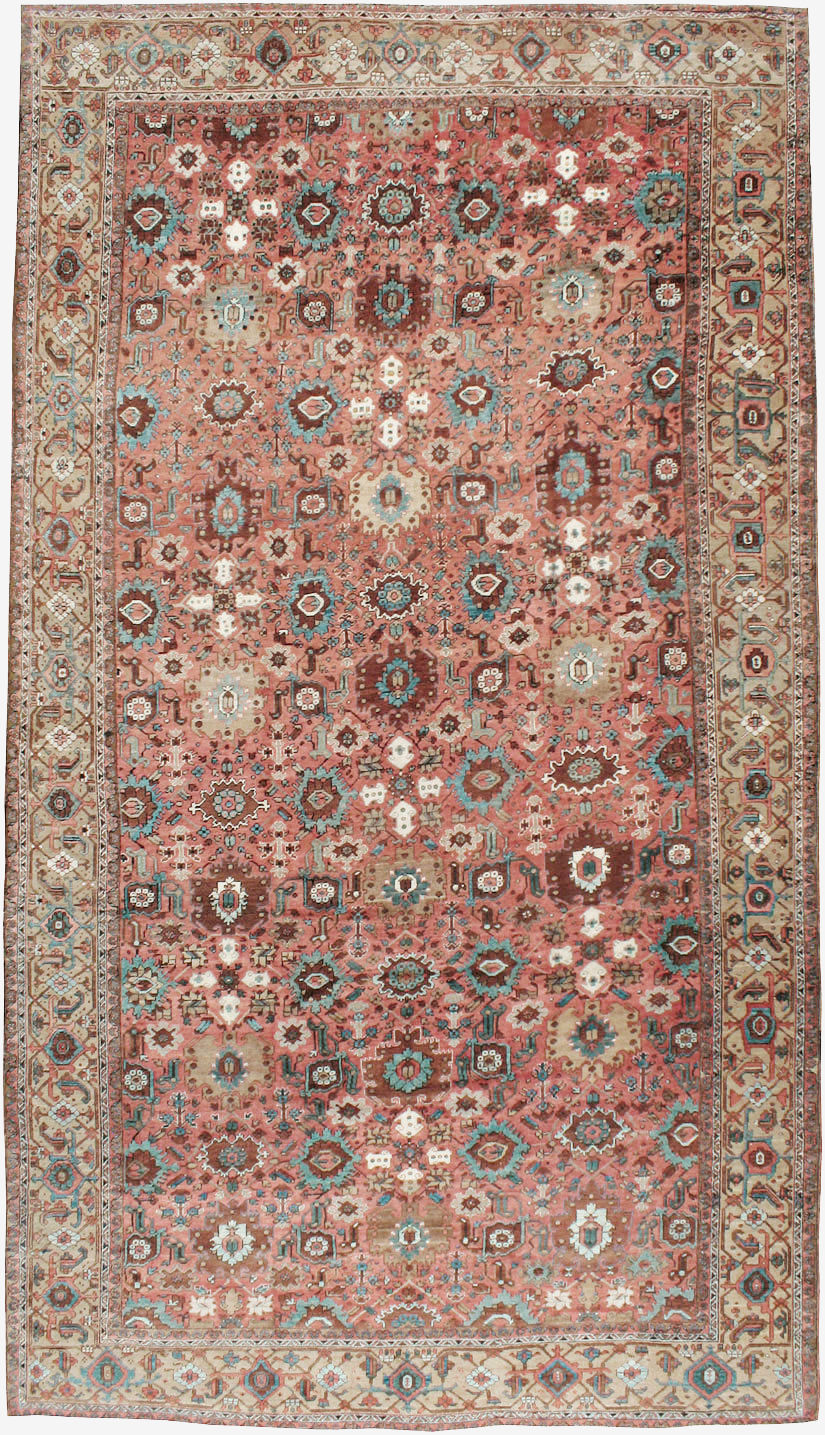 Antique Persian Heriz Carpet, No.24229 - Gss