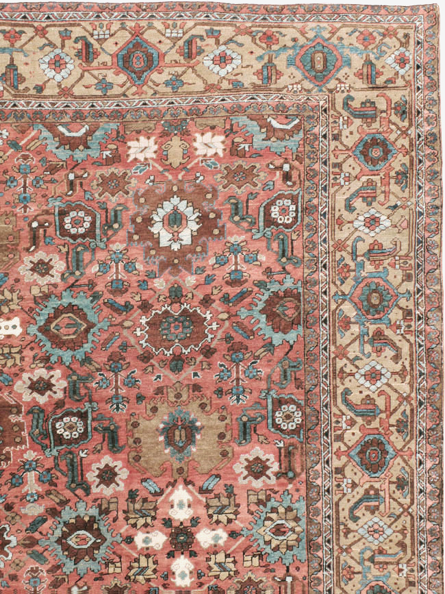 Antique Persian Heriz Carpet, No.24229 - Gss