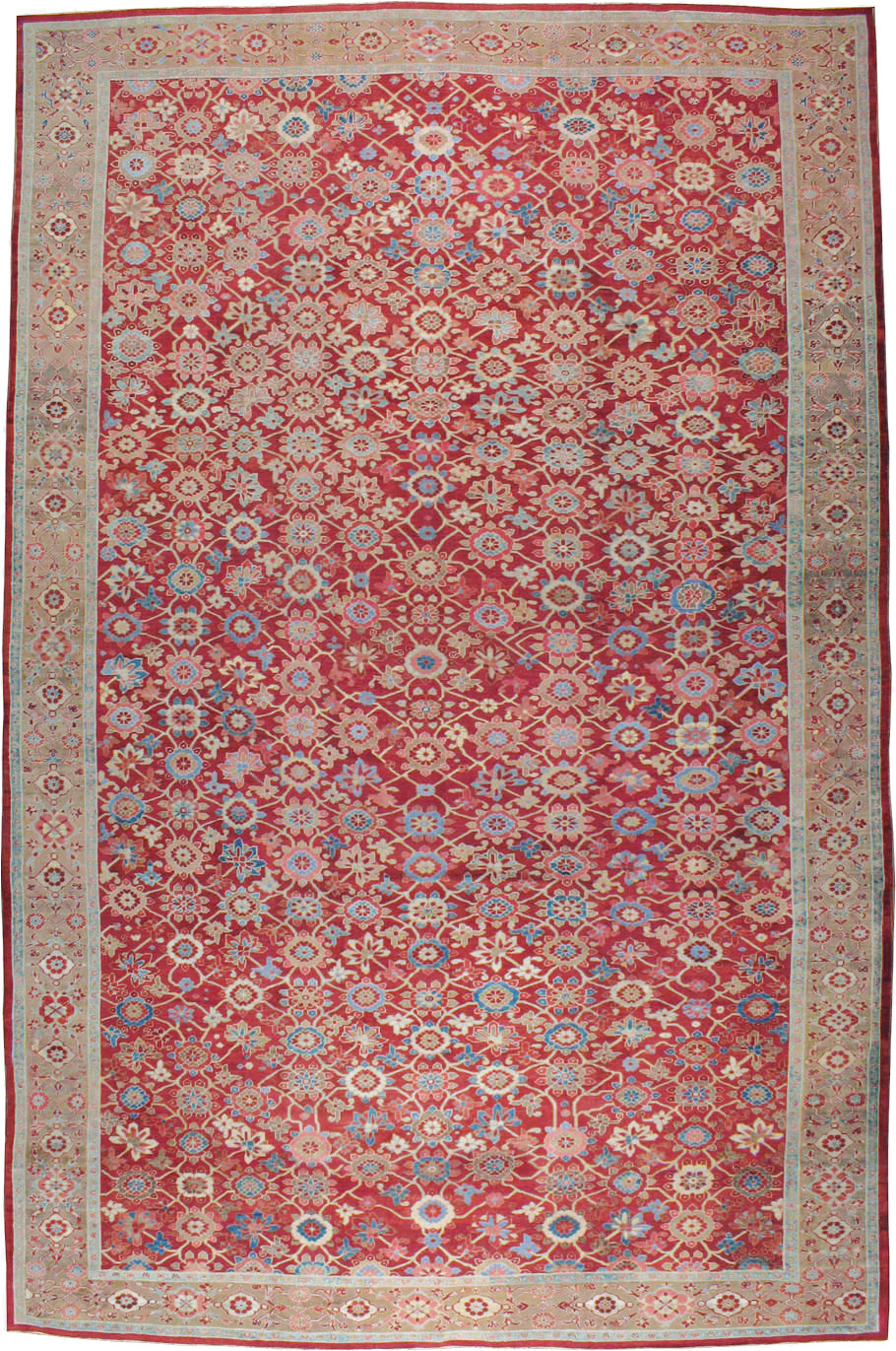 Antique Persian Heriz Large Oversize Carpet, No.24230 - Gss