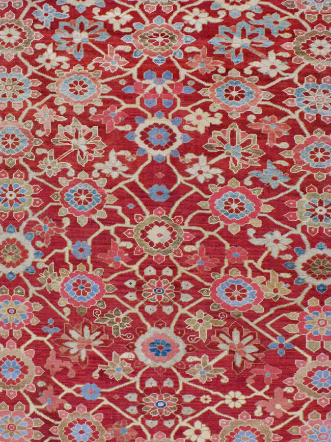 Antique Persian Heriz Large Oversize Carpet, No.24230 - Gss