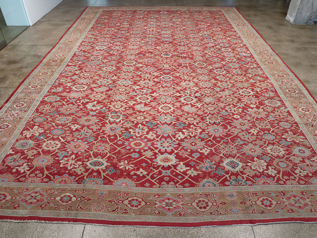 Antique Persian Heriz Large Oversize Carpet, No.24230 - Gss