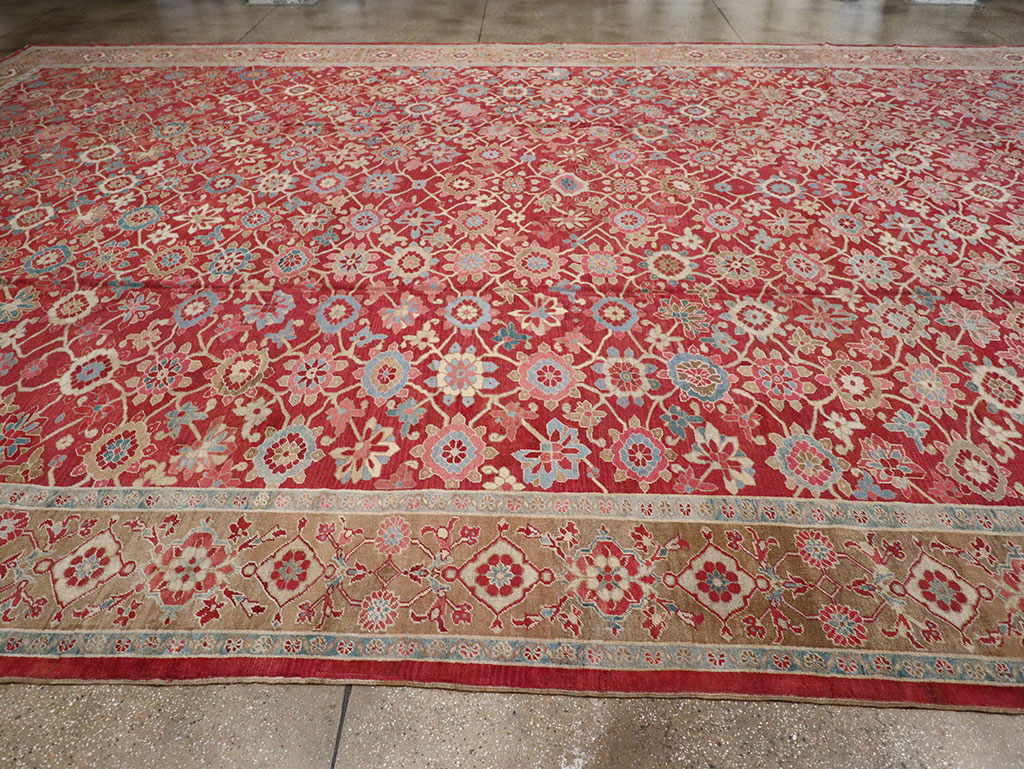 Antique Persian Heriz Large Oversize Carpet, No.24230 - Gss