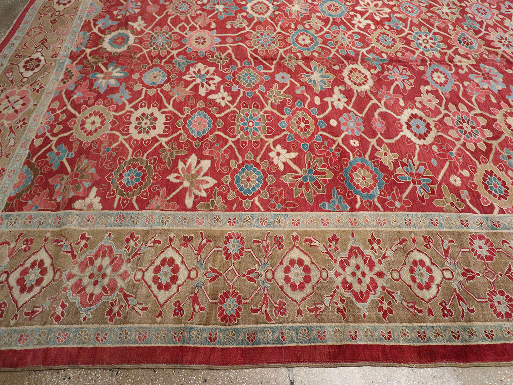 Antique Persian Heriz Large Oversize Carpet, No.24230 - Gss