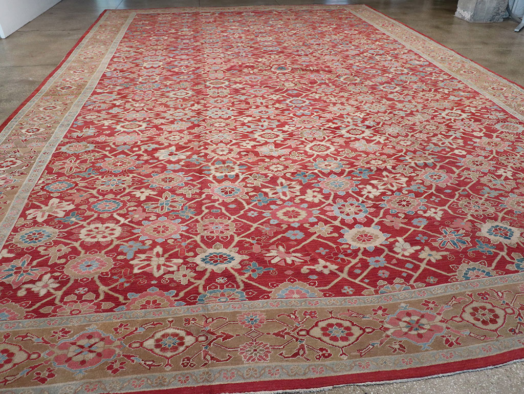 Antique Persian Heriz Large Oversize Carpet, No.24230 - Gss