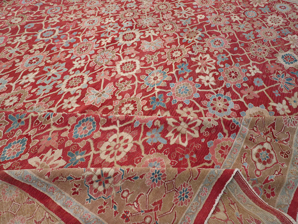 Antique Persian Heriz Large Oversize Carpet, No.24230 - Gss