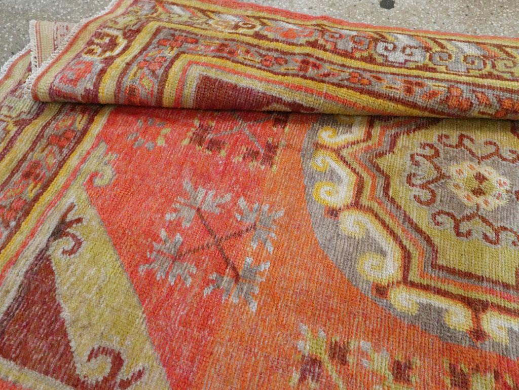 Vintage East Turkestan Khotan Carpet, No.24238 - Gss