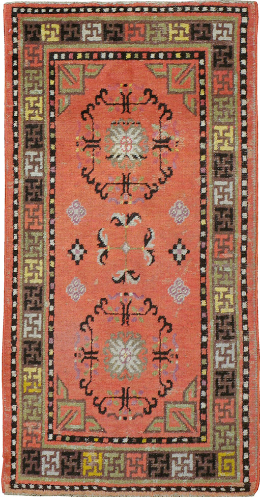 Antique East Turkestan Khotan Rug, No.24239 - Gss