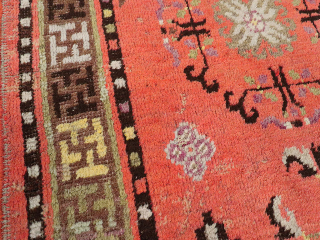 Antique East Turkestan Khotan Rug, No.24239 - Gss
