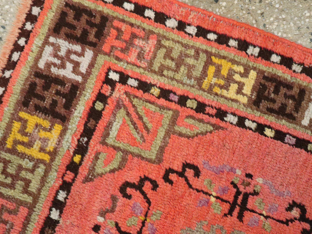 Antique East Turkestan Khotan Rug, No.24239 - Gss