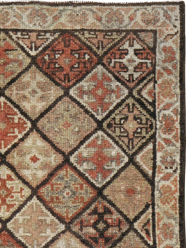 Antique Persian Kurdish Square Rug (Pair: 2 of 2), No.24249 - Gss