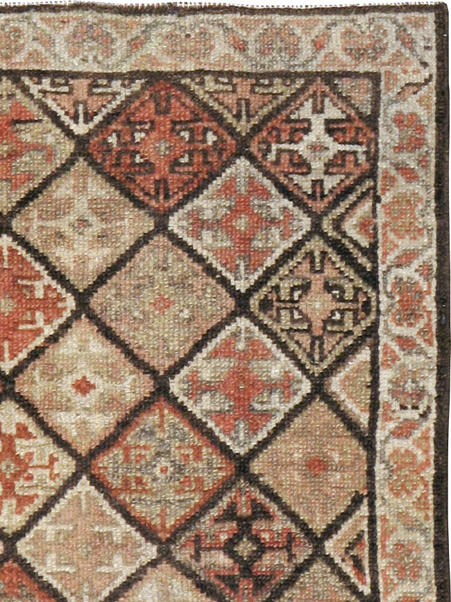 Antique Persian Kurdish Square Rug (Pair: 2 of 2), No.24249 - Gss