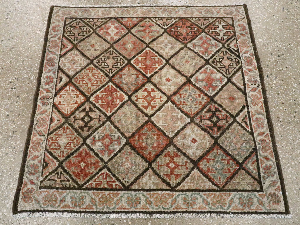 Antique Persian Kurdish Square Rug (Pair: 2 of 2), No.24249 - Gss