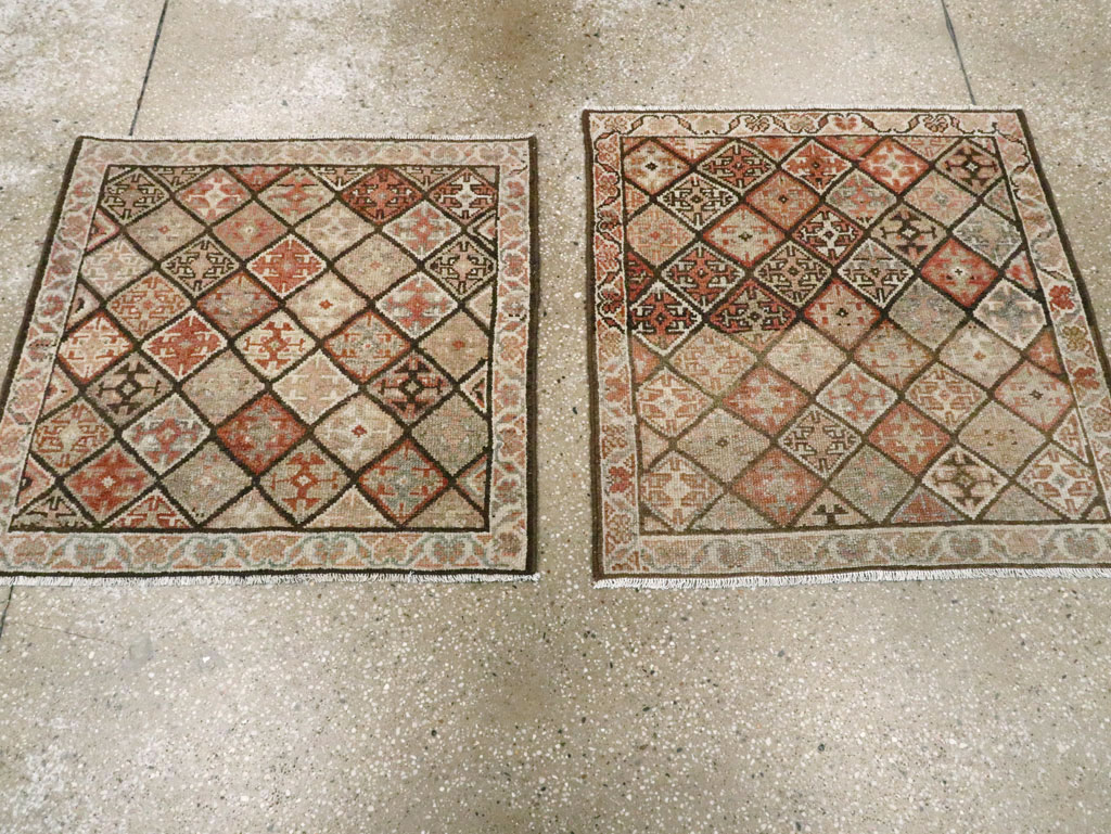 Antique Persian Kurdish Square Rug (Pair: 2 of 2), No.24249 - Gss