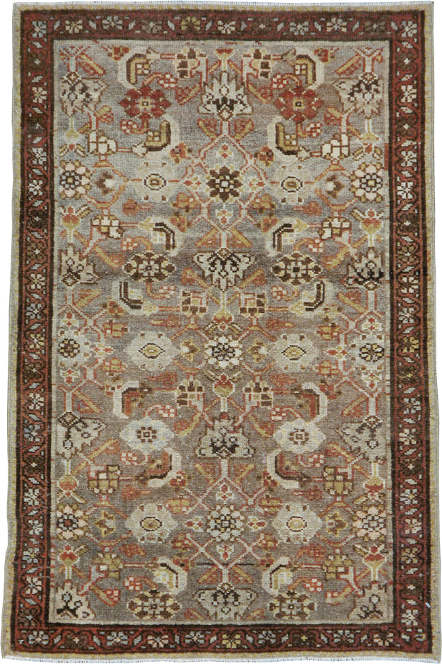 Vintage Persian Malayer Throw Rug, No.24250 - Gss