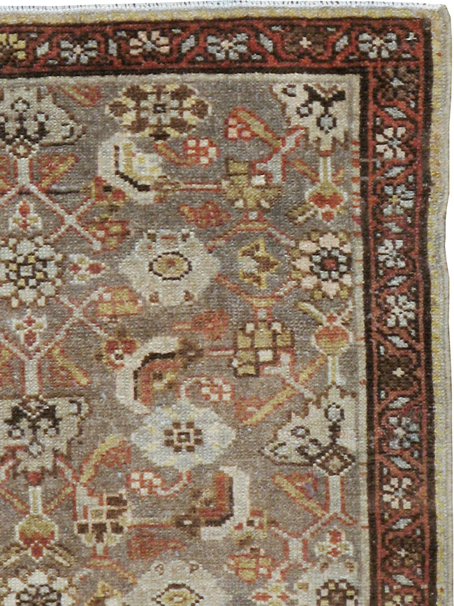 Vintage Persian Malayer Throw Rug, No.24250 - Gss