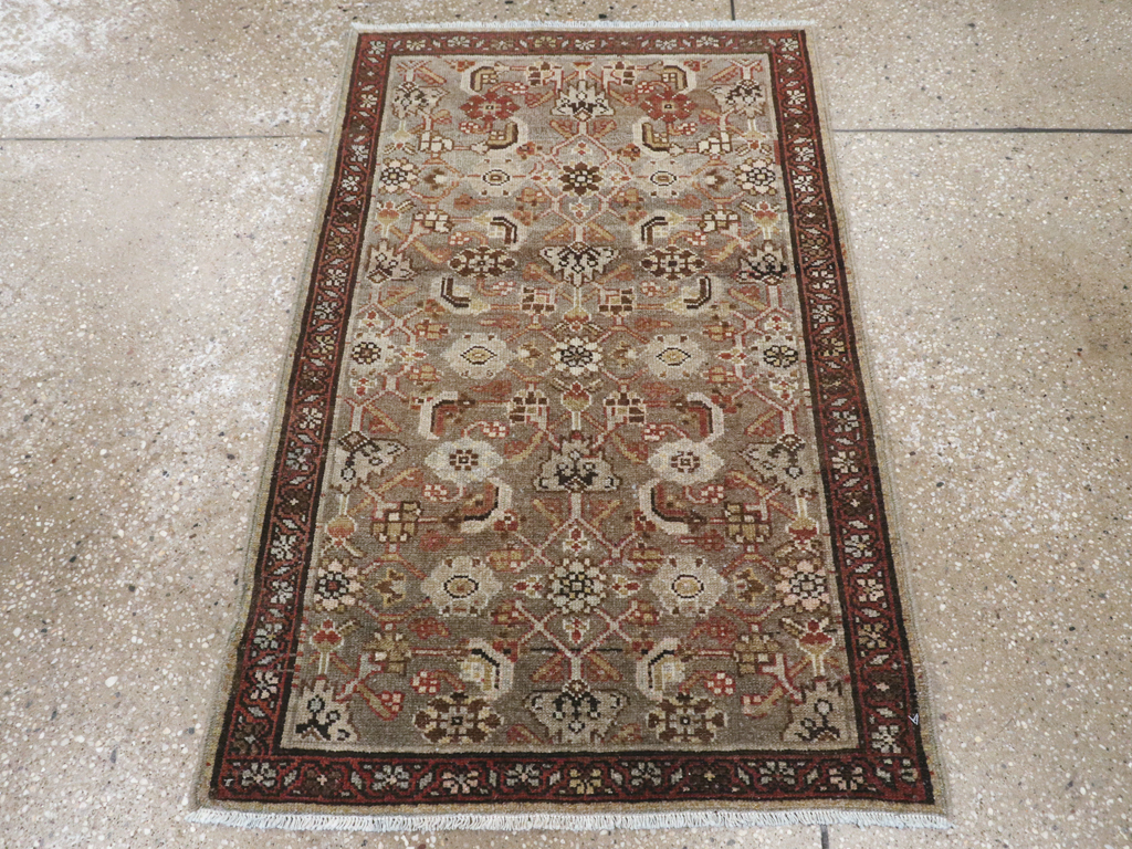 Vintage Persian Malayer Throw Rug, No.24250 - Gss