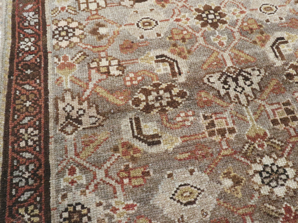 Vintage Persian Malayer Throw Rug, No.24250 - Gss