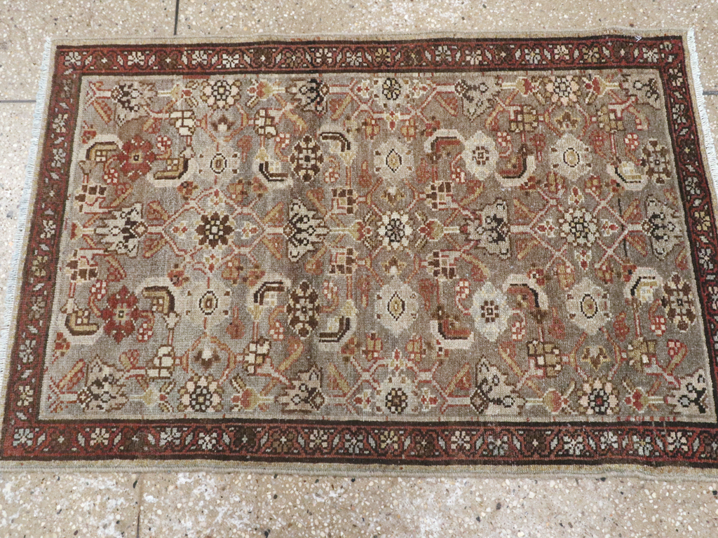 Vintage Persian Malayer Throw Rug, No.24250 - Gss