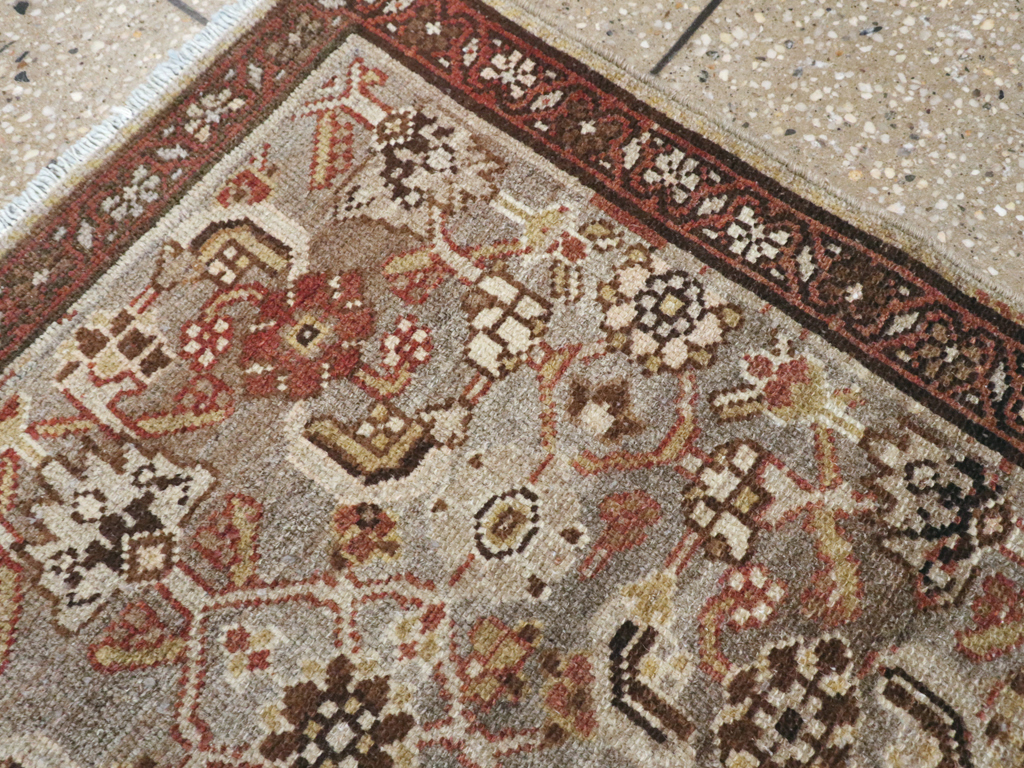 Vintage Persian Malayer Throw Rug, No.24250 - Gss