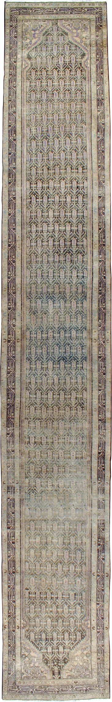 Vintage Persian Malayer Runner, No.24262 - Gss