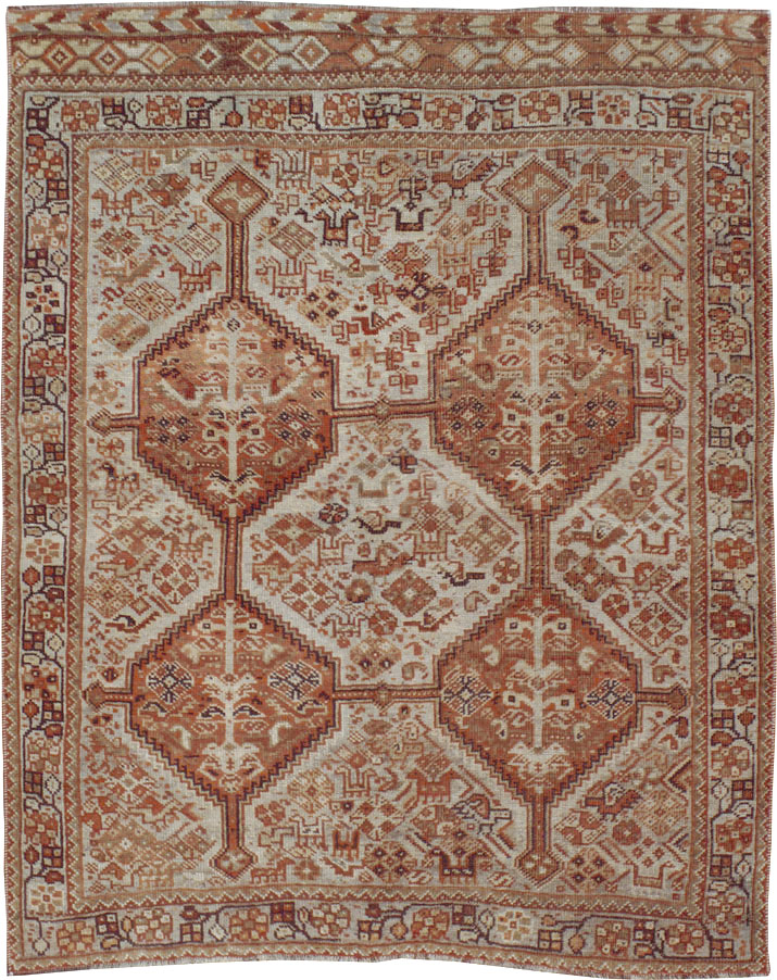 Antique Persian Shiraz Rug, No.24273 - Gss
