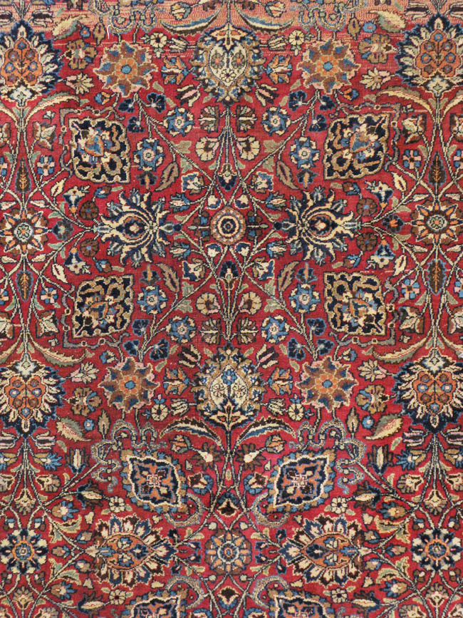 Vintage Persian Mashad Carpet, No.24277 - Gss
