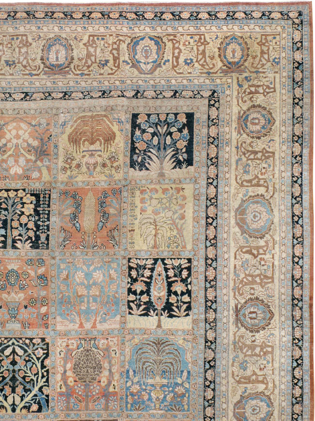 Antique Persian Tabriz Hagi Jalili Carpet, No.24283 - Gss