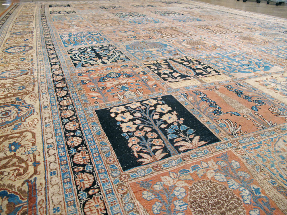 Antique Persian Tabriz Hagi Jalili Carpet, No.24283 - Gss