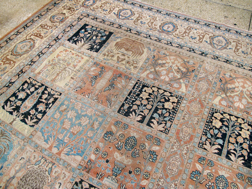 Antique Persian Tabriz Hagi Jalili Carpet, No.24283 - Gss