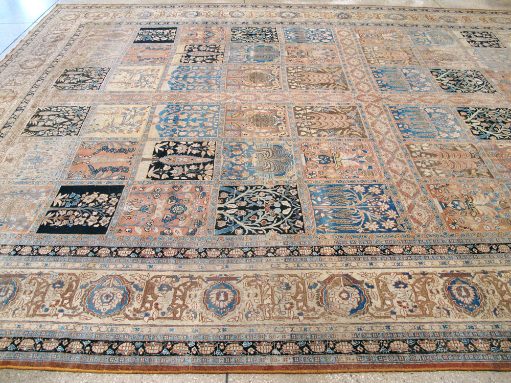 Antique Persian Tabriz Hagi Jalili Carpet, No.24283 - Gss