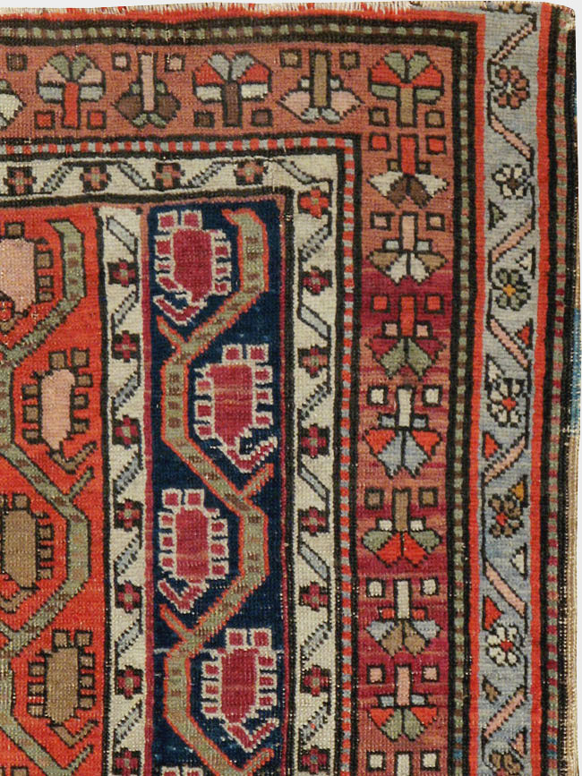Antique Caucasian Karabagh Rug, No.24304 - Gss