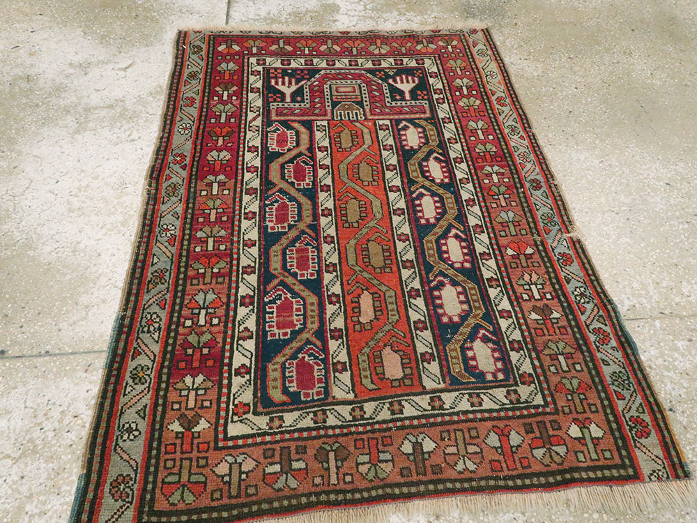 Antique Caucasian Karabagh Rug, No.24304 - Gss