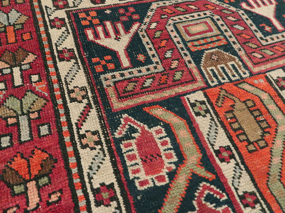 Antique Caucasian Karabagh Rug, No.24304 - Gss