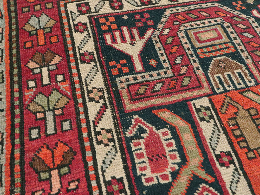 Antique Caucasian Karabagh Rug, No.24304 - Gss
