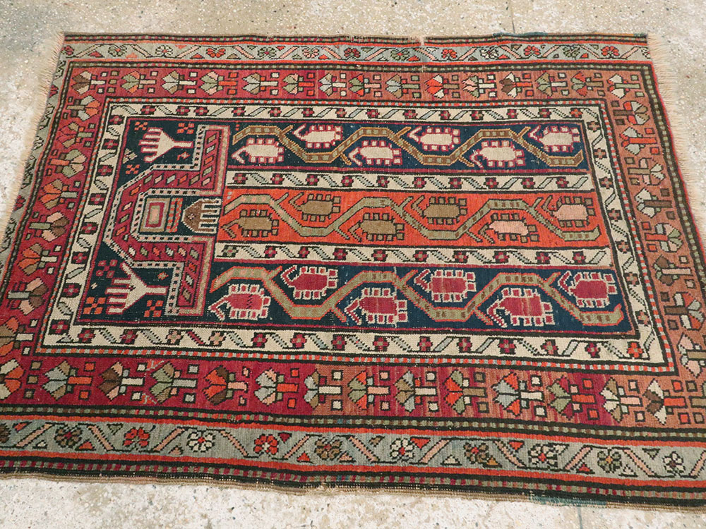 Antique Caucasian Karabagh Rug, No.24304 - Gss
