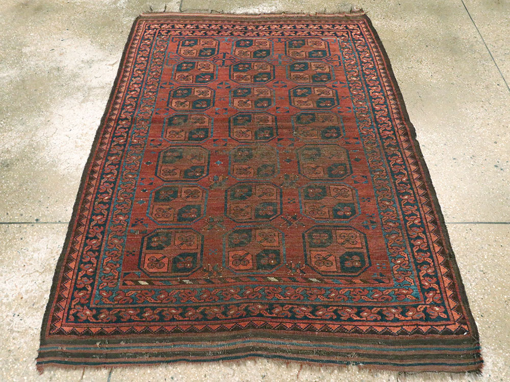 Antique Afghan Ersari Turkoman Rug, No.24306 - Gss