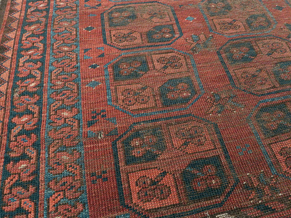 Antique Afghan Ersari Turkoman Rug, No.24306 - Gss