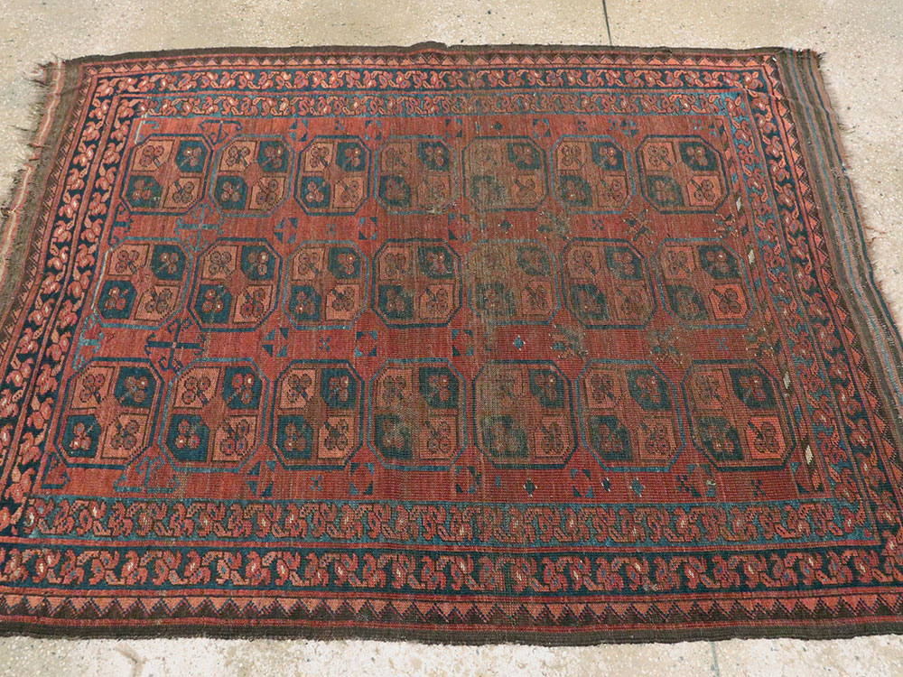 Antique Afghan Ersari Turkoman Rug, No.24306 - Gss