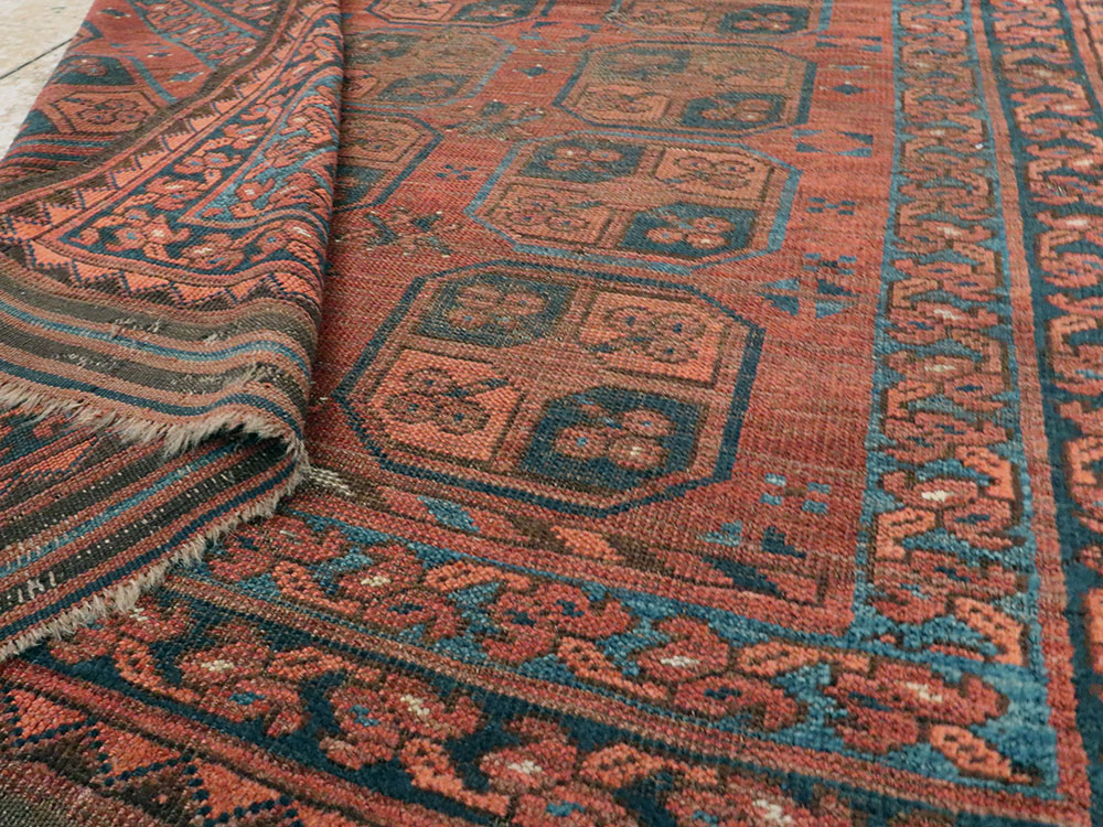 Antique Afghan Ersari Turkoman Rug, No.24306 - Gss