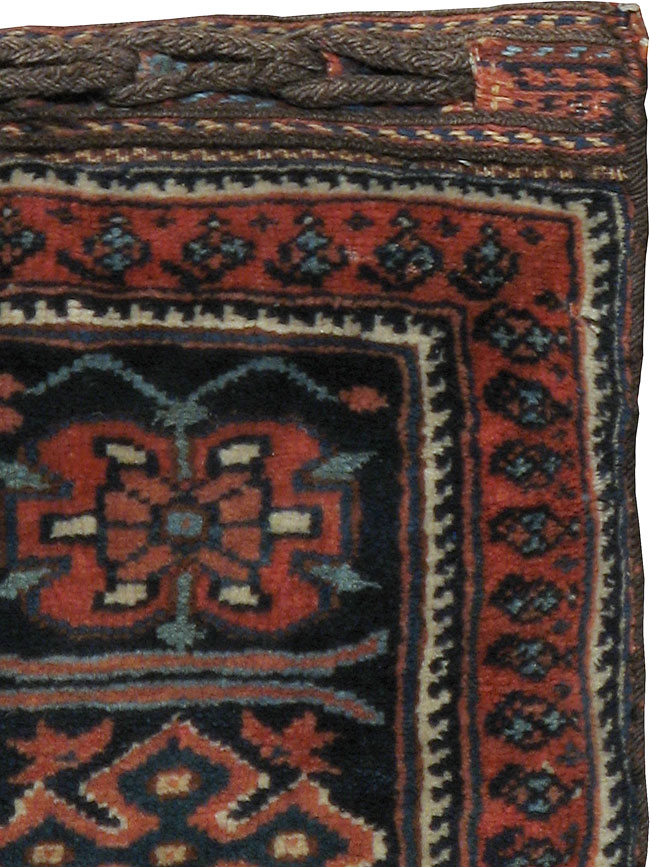 Antique Persian Afshar Bag Face Pillow, No.24319 - Gss