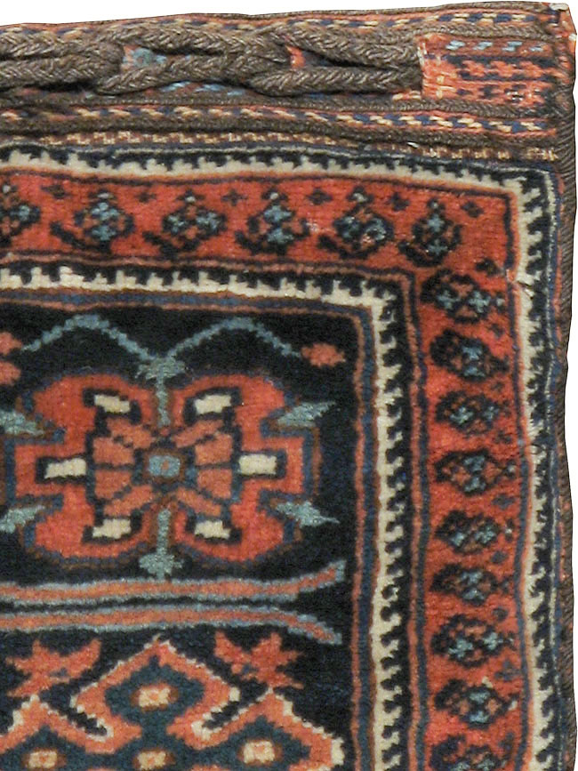 Antique Persian Afshar Bag Face Pillow, No.24319 - Gss