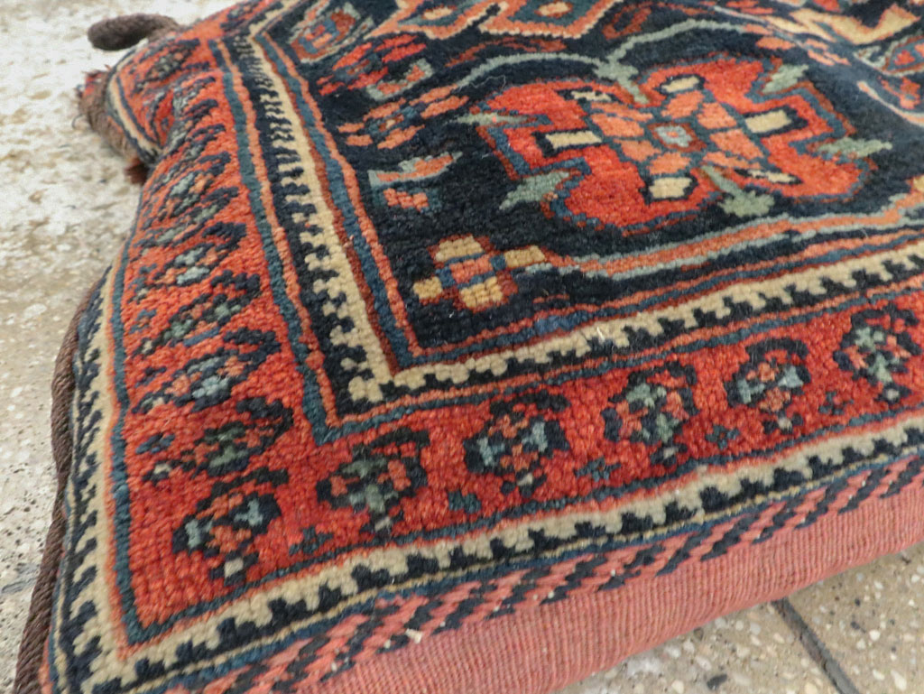 Antique Persian Afshar Bag Face Pillow, No.24319 - Gss