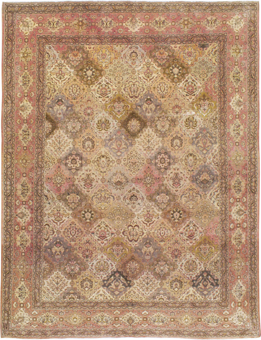 Vintage Persian Tabriz Carpet, No.24321 - Gss