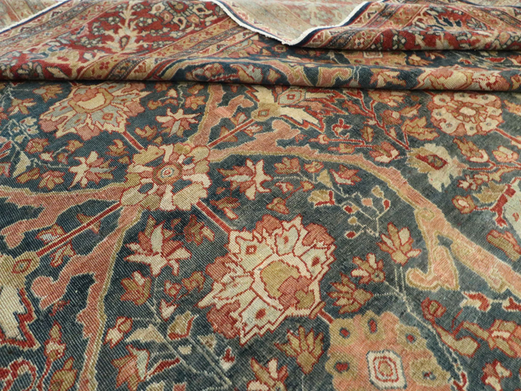 Antique Sarouk Fereghan Persian Room Size Carpet, No.24324 - Gss