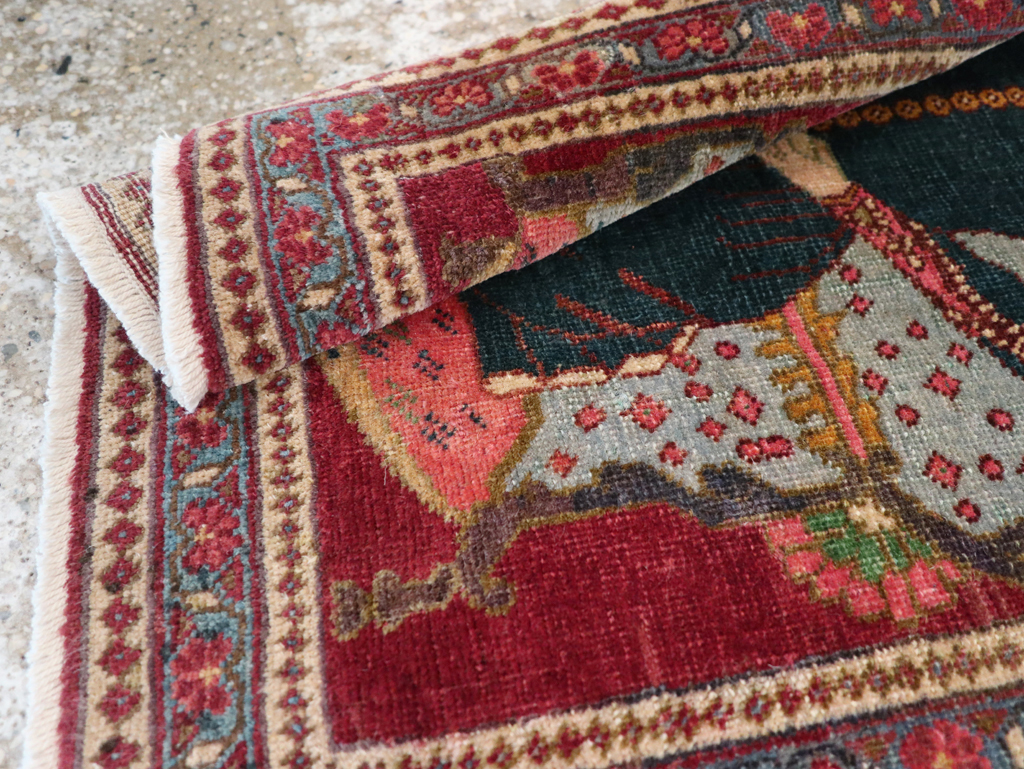 Antique Persian Tabriz Pictorial Rug (Pair: 1 of 2), No.24328 - Gss