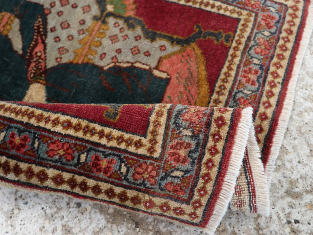 Antique Persian Tabriz Pictorial Rug (Pair: 2 of 2), No.24329 - Gss