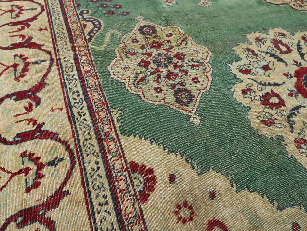 Antique Indian Agra Distressed Carpet, No.24333 - Gss
