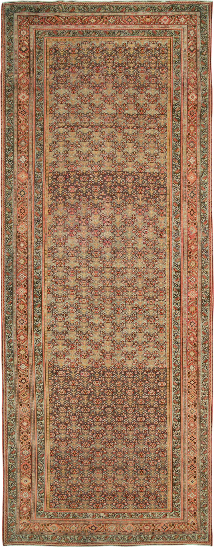Antique Persian Malayer Wide Runner, No.24334 - Gss