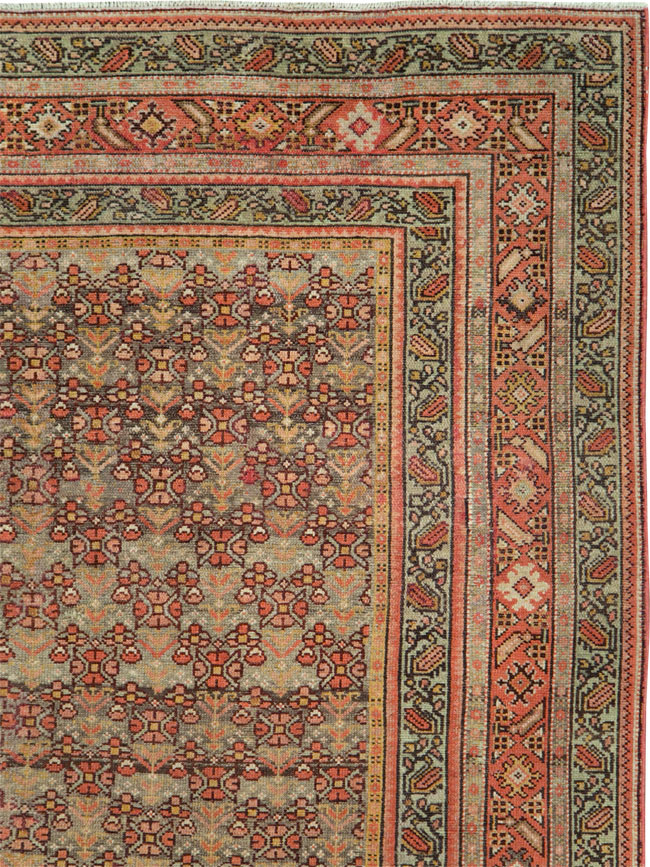 Antique Persian Malayer Wide Runner, No.24334 - Gss